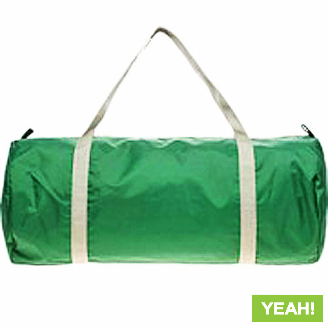 AMERICAN APPAREL NYLON DUFFLE BAG EMERALD SILVER