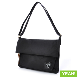 Anello Shoulder Bag Unisex Across Body Bag, Size: One Size, Black