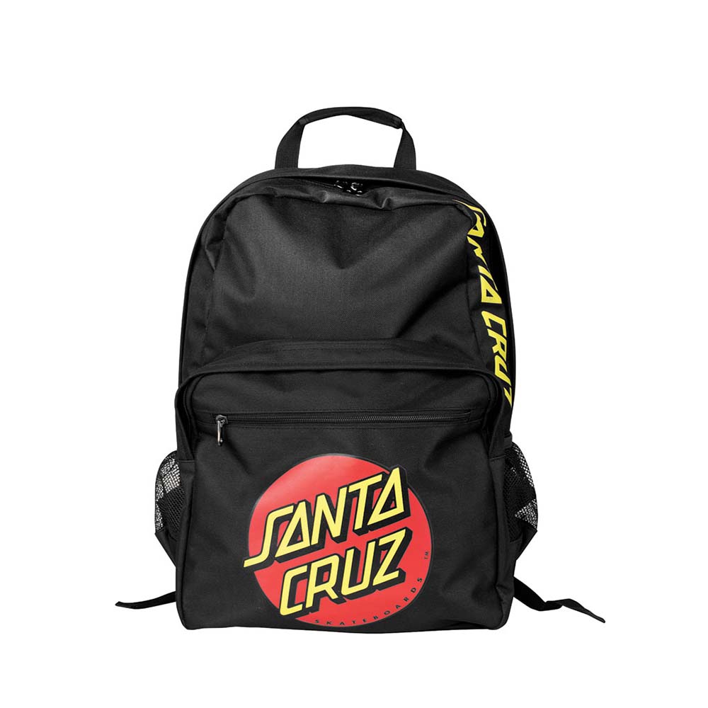 SANTA CRUZ CLASSIC DOT BACKPACK 12.75 X 17.5 X7.5 BLACK YEAH