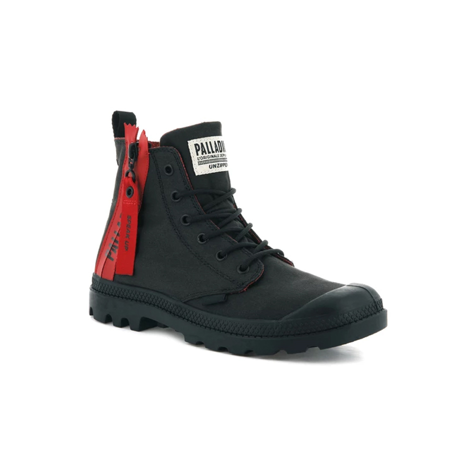 PALLADIUM PAMPA UNZIPPED BLACK | YEAH!