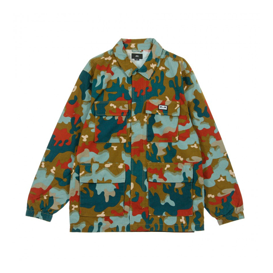 OBEY RISE UP BDU JACKET DRIP CAMO