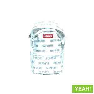 supreme 3m reflective repeat backpack white