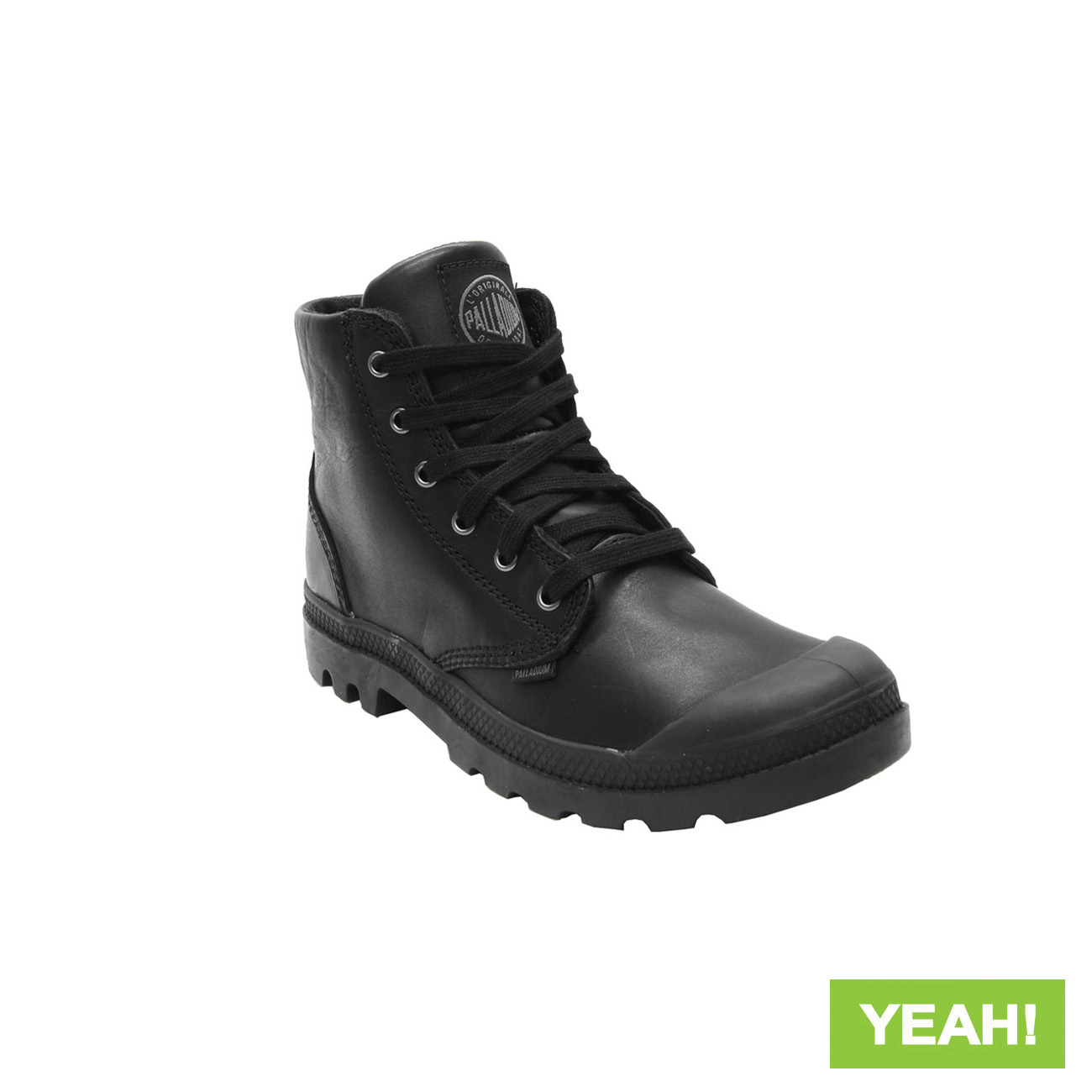 palladium pampa hi leather black